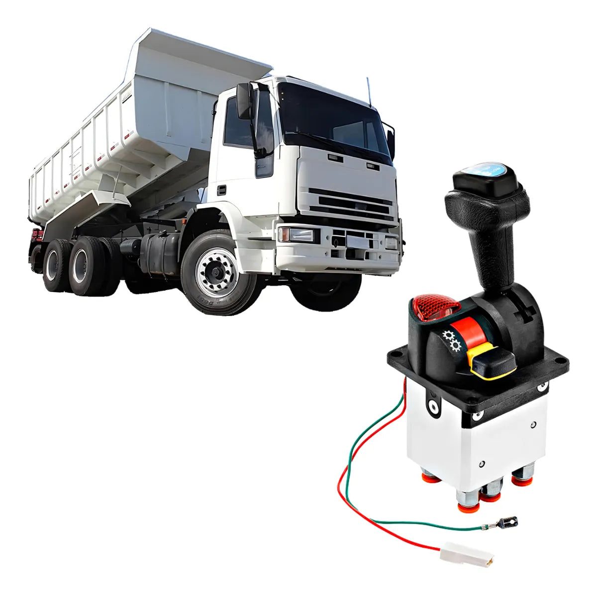 Joystick Para Caçamba Basculante Duplo Comando Contran 563Joystick Para Caçamba Basculante Duplo Comando Contran